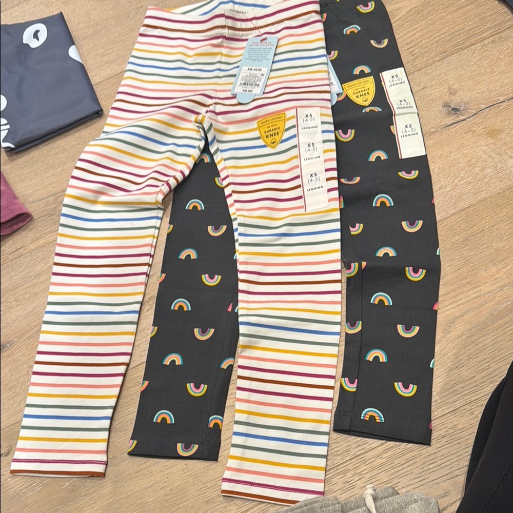 Colorful Striped Kids Leggings